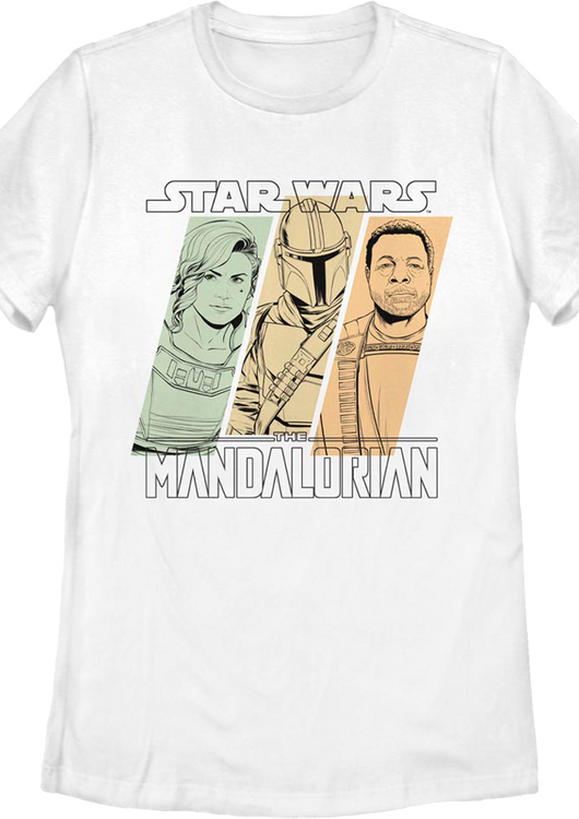 Womens The Mandalorian Sketches Star Wars Shirt - main product image