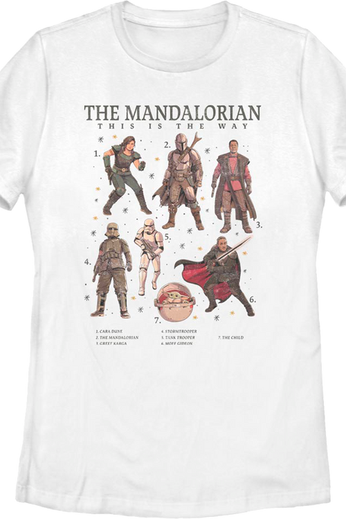 Womens The Mandalorian The Numbered Way Star Wars Shirtmain product image