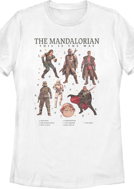 Womens The Mandalorian The Numbered Way Star Wars Shirt - main product image