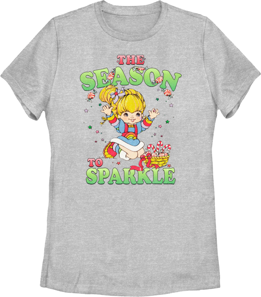 Womens The Season To Sparkle Rainbow Brite Shirt