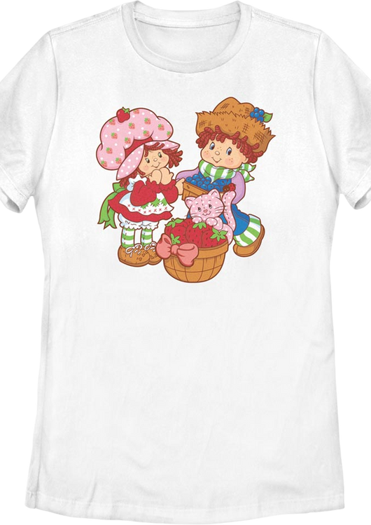 Womens Three Friends Strawberry Shortcake Shirt - main product image