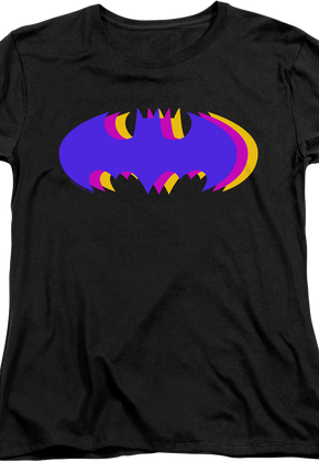 Womens Tri Symbol Batman Shirt