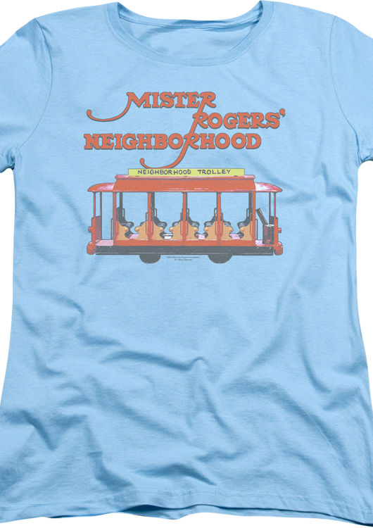 Womens Trolley Mr. Rogers Shirt - main product image