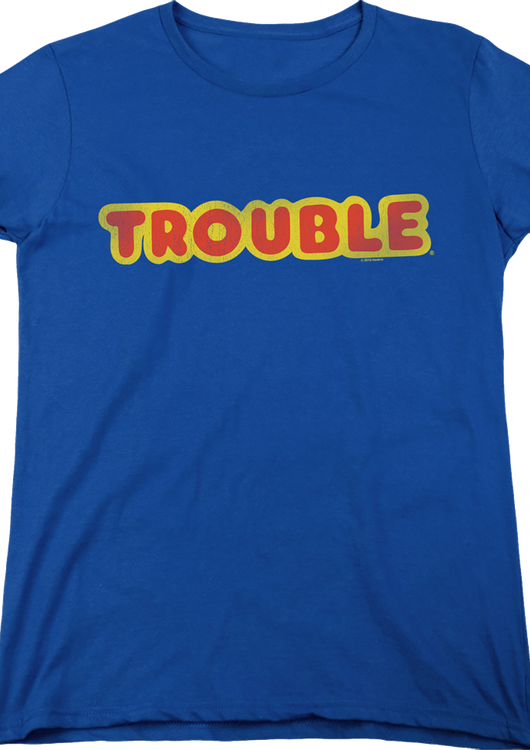 Womens Trouble Logo Hasbro Shirt - main product image
