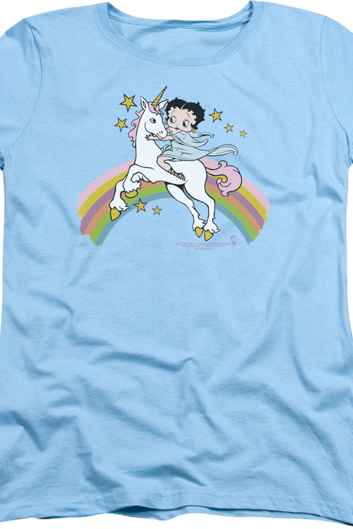 Womens Unicorn Betty Boop Shirtmain product image