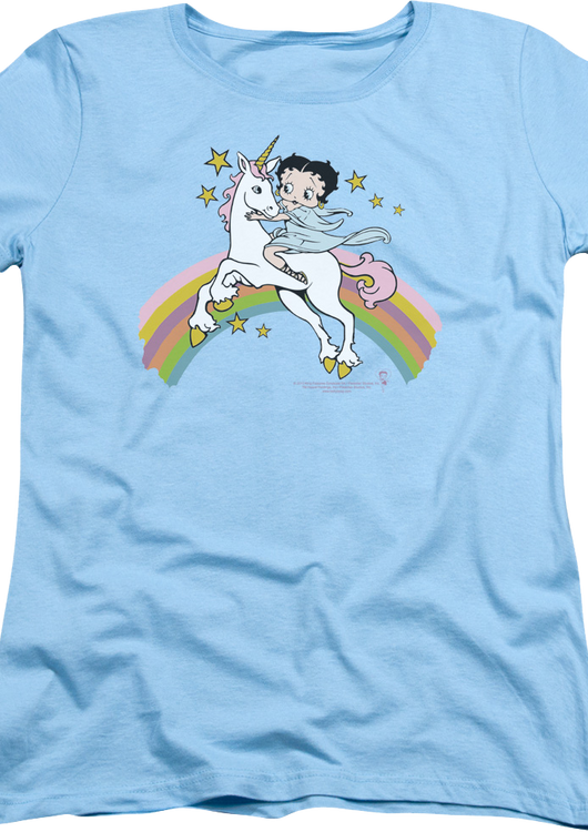Womens Unicorn Betty Boop Shirt - main product image
