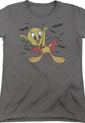 Womens Vampire Tweety Bird Looney Tunes Shirt