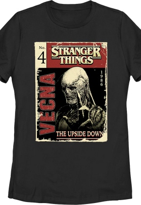 Womens Vecna Comic Book Cover Stranger Things Shirt