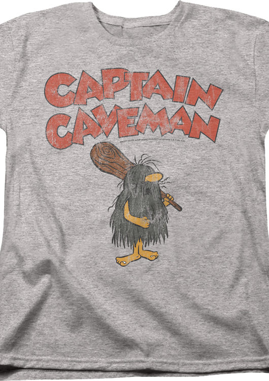 Womens Vintage Captain Caveman Shirt - main product image