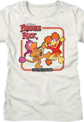 Womens Vintage Dance Your Cares Away Fraggle Rock Shirt