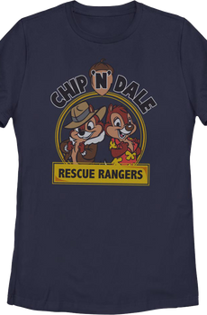 Womens Vintage Logo Chip 'n Dale Rescue Rangers Shirt