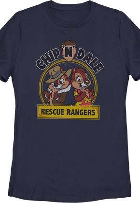 Womens Vintage Logo Chip 'n Dale Rescue Rangers Shirt
