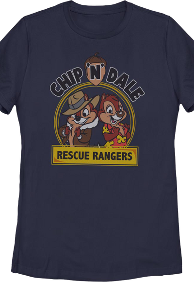 Womens Vintage Logo Chip 'n Dale Rescue Rangers Shirt