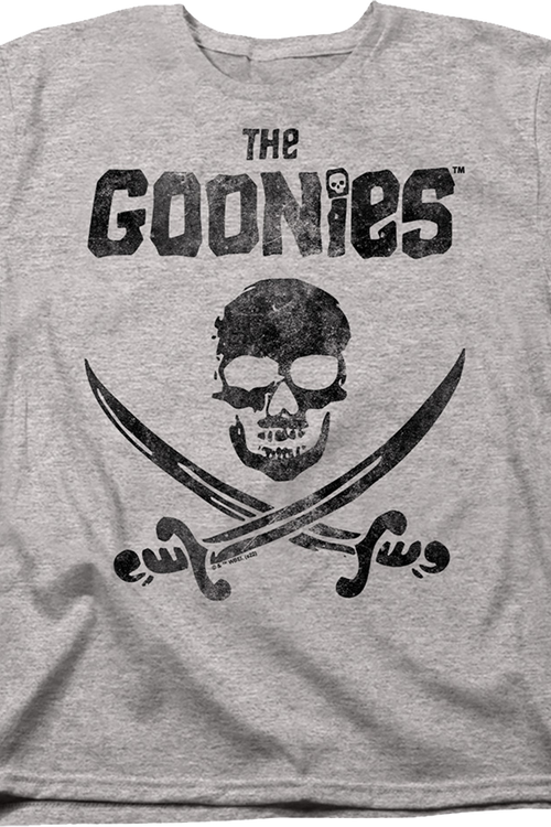 Womens Vintage Skull & Crossed Swords Goonies Shirtmain product image