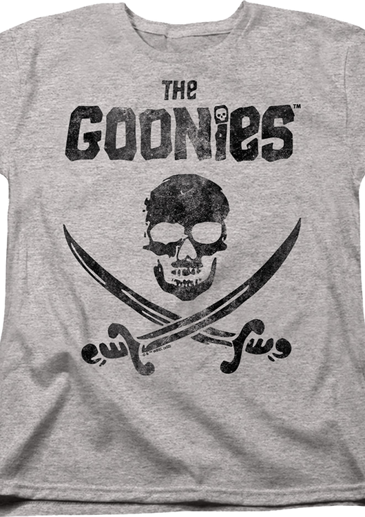 Womens Vintage Skull & Crossed Swords Goonies Shirt - main product image