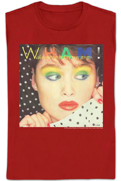 Womens Wake Me Up Before You Go-Go Cover Artwork Wham Shirtmain product image