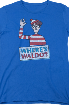 Womens Waving Where's Waldo Shirt