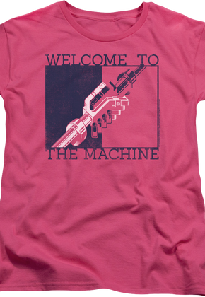 Womens Welcome To The Machine Pink Floyd Shirt