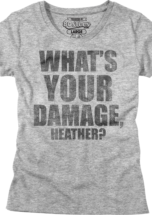Womens What's Your Damage Heathers Shirt - main product image