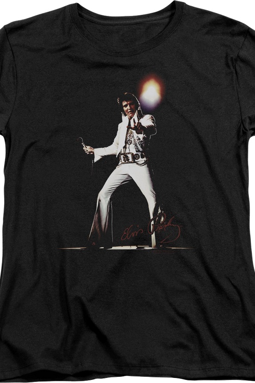 Womens White Jumpsuit Elvis Presley Shirtmain product image