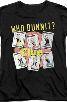 Womens Who Dunnit Clue Shirt