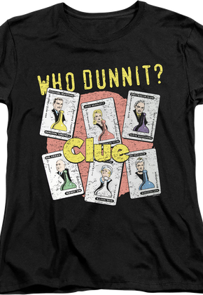 Womens Who Dunnit Clue Shirt