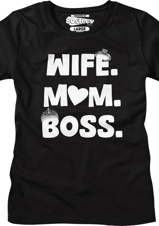Womens Wife Mom Boss Shirt - main product image