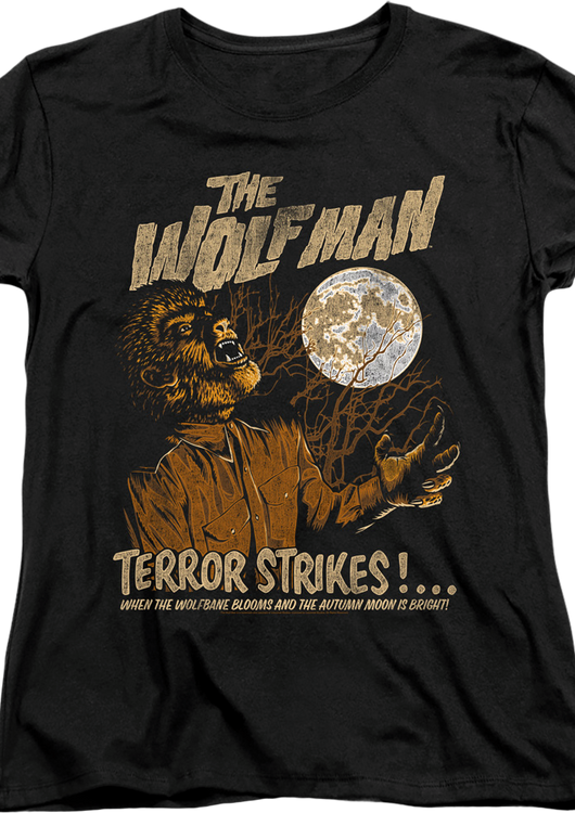 Womens Wolf Man Shirt - main product image