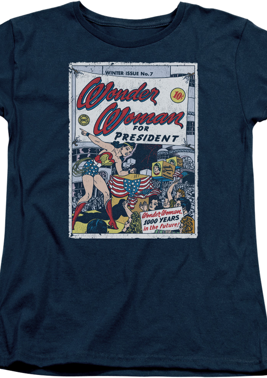 Womens Wonder Woman For President DC Comics Shirt - main product image