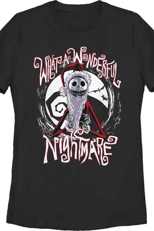 Graphic Tshirt Nightmare Before Christmas Womens Shirt The