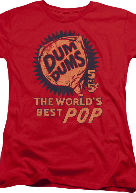 Womens World's Best Pop Dum-Dums Shirt - main product image