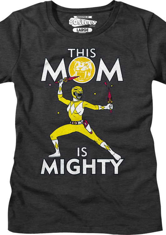 Womens Yellow Ranger This Mom Mighty Morphin Power Rangers Shirt - main product image