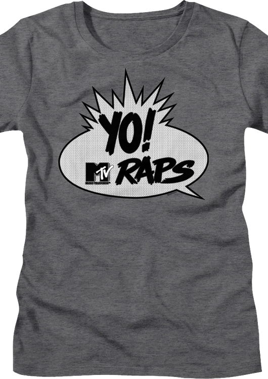 Womens Yo! MTV Raps Vintage Logo MTV Shirt - main product image