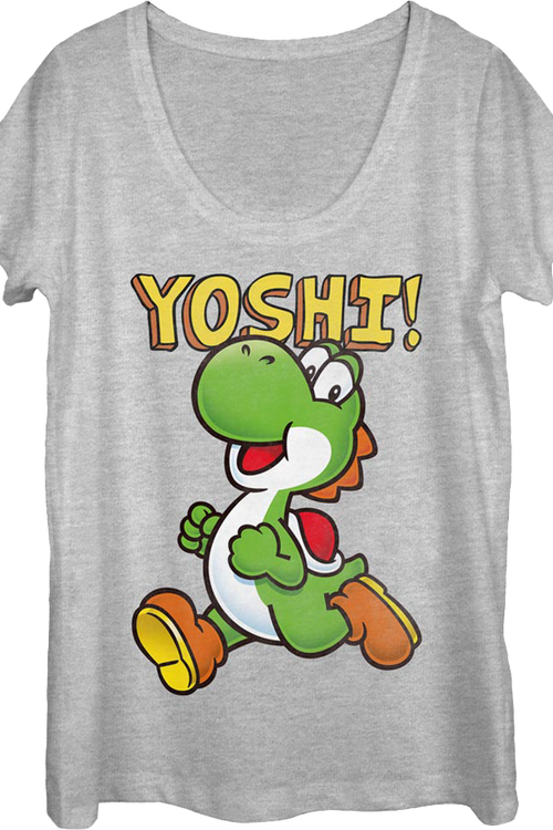 Womens Yoshi Super Mario Bros. Scoopneck Shirtmain product image