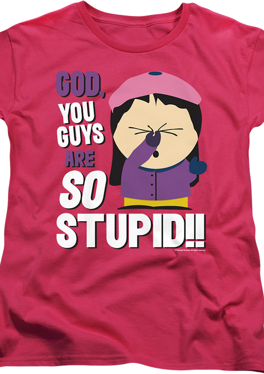 Womens You Guys Are So Stupid South Park Shirt - main product image