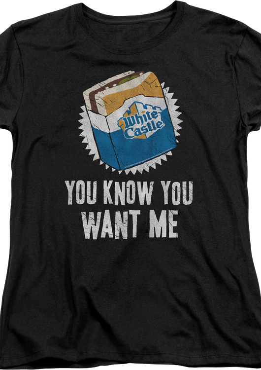 Womens You Know You Want Me White Caste Shirt - main product image