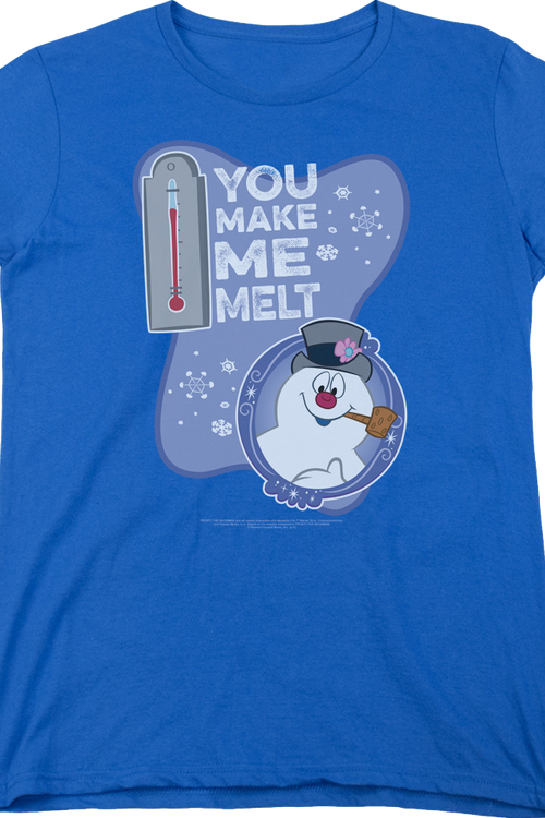 Womens You Make Me Melt Frosty The Snowman Shirtmain product image