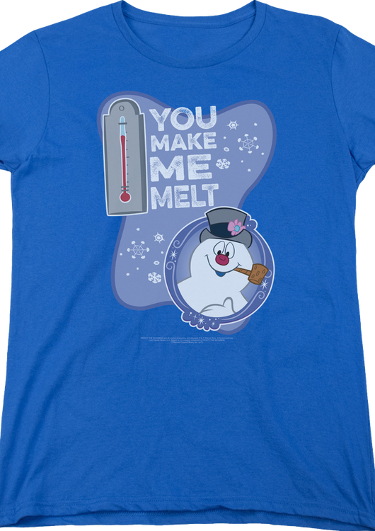 Womens You Make Me Melt Frosty The Snowman Shirt - main product image