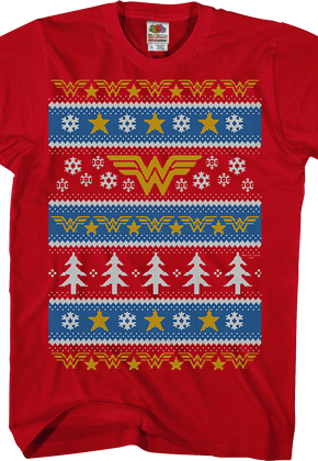 Wonder Woman Ugly Faux Knit DC Comics T-Shirt