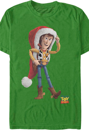 Woody's Santa Claus Hat Toy Story T-Shirt