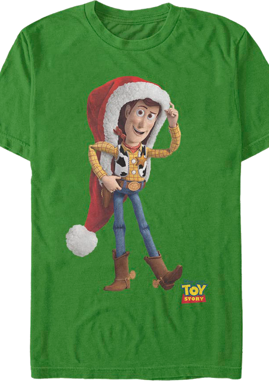 Woody's Santa Claus Hat Toy Story T-Shirt - main product image