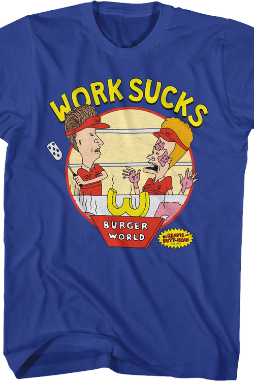 Work Sucks Beavis And Butt-Head T-Shirtmain product image