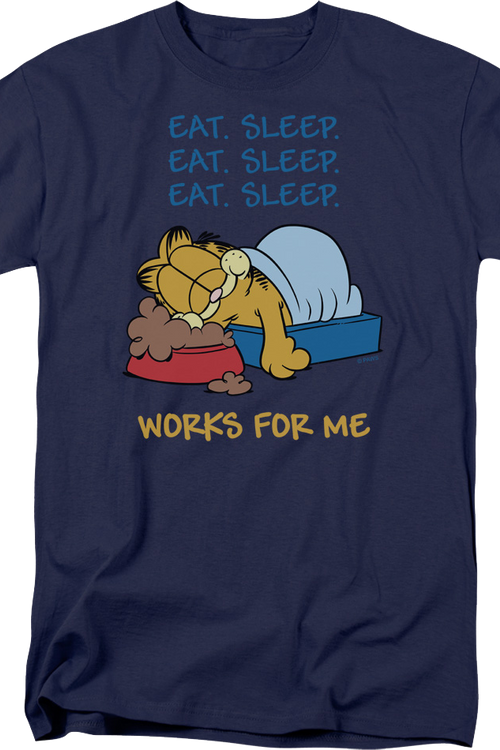 Works For Me Garfield T-Shirtmain product image