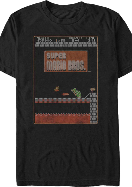 World 8-4 Super Mario Bros. T-Shirt - main product image