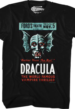World Famous Vampire Thriller Dracula T-Shirt