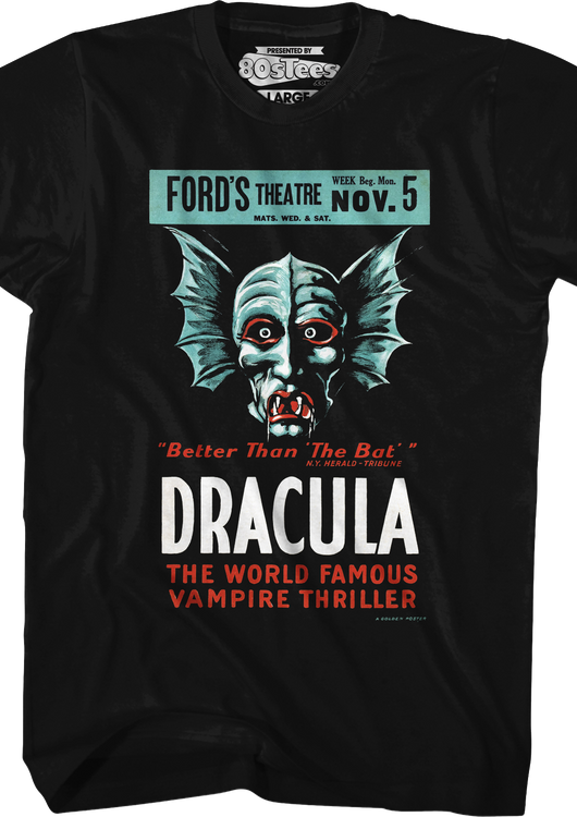 World Famous Vampire Thriller Dracula T-Shirt - main product image