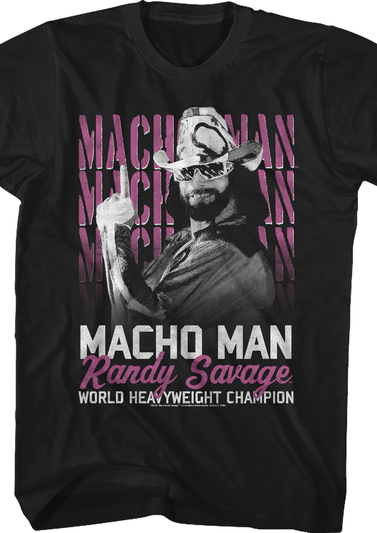 World Heavyweight Champion Macho Man Randy Savage T-Shirt - main product image