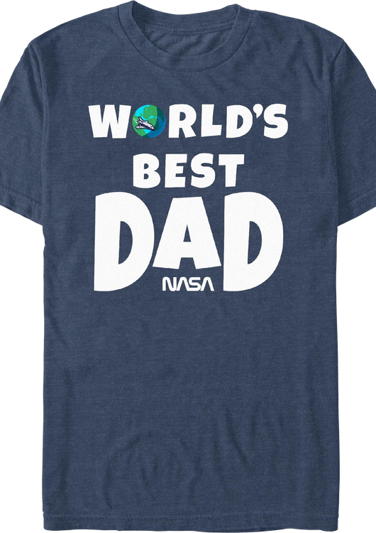 World's Best Dad NASA T-Shirt - main product image
