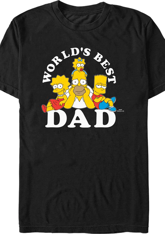 World's Best Dad Simpsons T-Shirt - main product image