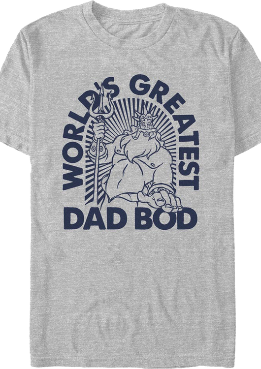 World's Greatest Dad Bod Little Mermaid Disney T-Shirt - main product image
